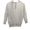 Jil Sander Cashmere 100% Long Sleeve Back Zip Sweater 36 Gray Knit Women Used