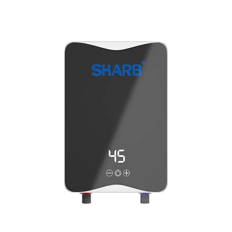 

5500 Вт проточный электрический водонагреватель для ванной комнаты и кухни с мгновенным нагревом, водонагреватель с ЖК-дисплеем UK белый