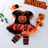 Baby Kids Girls Dress Set Dress+Headband+Knee Pads+Shose Halloween Outfits