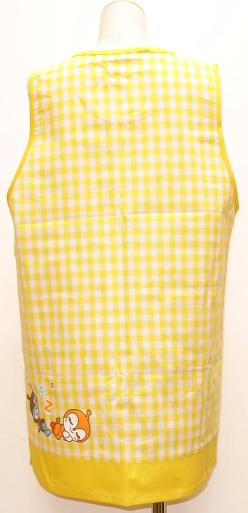 Anpanman Apron Length Width 55cm 02920-47 Yellow, 80cm,