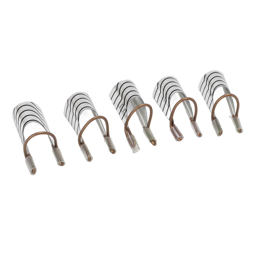 10 Stück Nagelverlängerungsformen Wiederverwendbares Metall Langlebig Tragbar Nagelverlängerungsschutzformen für Heim-Salon-Gebrauch