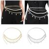 Elegant Imitation Pearls Waist Belt Jewelry Adjustable Design For Parties Daily Outfits And Special Occasion