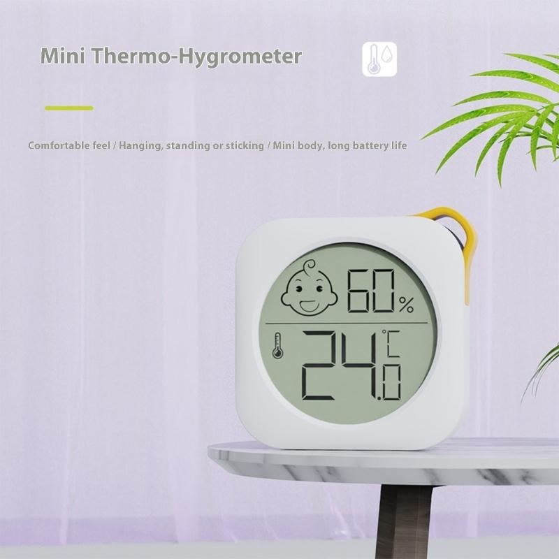 Mini Digital-Hygrometer für Innenräume Mit Großem Display Für Zuhause Büro Genaue Luftfeuchtigkeit Temperatur Überwachung Einfache Installation