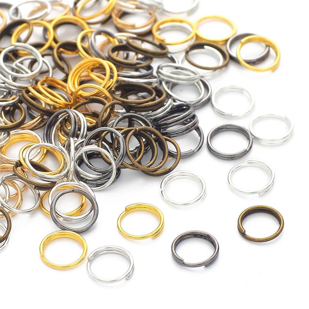Żelazne Podwójne Kółka Otwierane: DIY Elementy do Biżuterii na Bransoletki, Naszyjniki i Łańcuszki do Telefonów