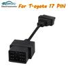 New For T-oyota 17 PIN To OBD1 OBD2 Adapter Diagnostic Cable for Toyota 17pin To 16pin OBDII Extension Cable