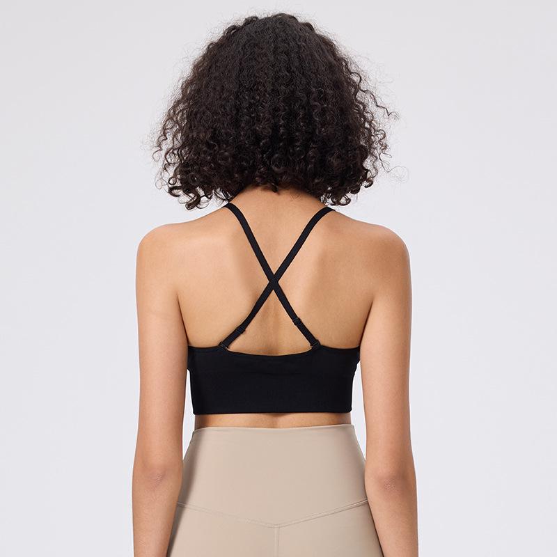 New Style Deep V Triangle Cup Sexy Bra with Adjustable Straps for Women – Beautiful Back Yoga Underwear