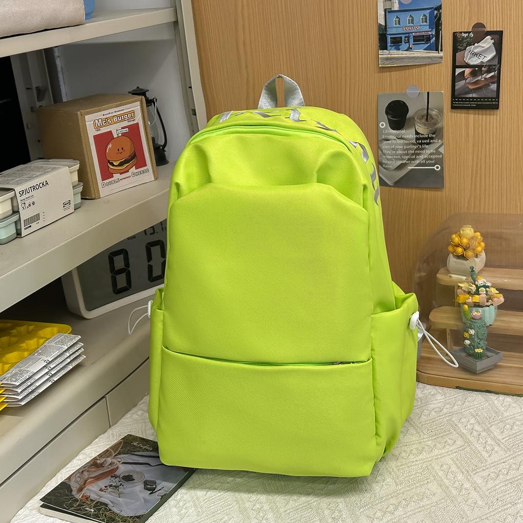 Schoolbag Korean Ins Lazy Wind School Bag Female Junior High School Students High Value Niche High School Students Large Capacity Super Fire Backpack