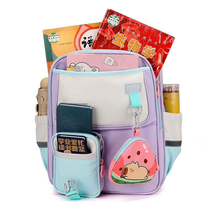 Cute schoolbag primary school students boys and girls large capacity backpack sweet small fresh children's backpack