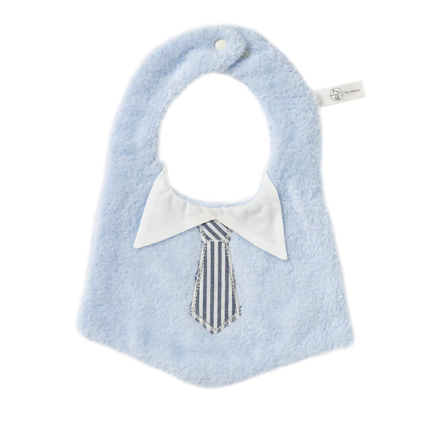 

Kusunokibashi Monori Watahime Baby Necktie Size Organic Product Bib, Blue, 80, 100% Cotton, Number 1-66278-90-B