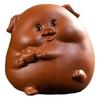 Cute Lucky Pig Zisha Tea Pet Ornament Nourishing Fortune Tea Play Tea Tray Table Tea Accessory
