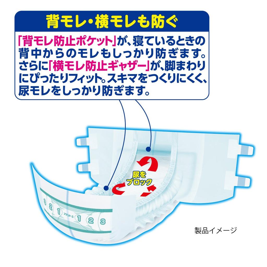 Attends Prevents Back and Side 36 Sheets Tape-Type, Small, Deodorizing, Leakage,