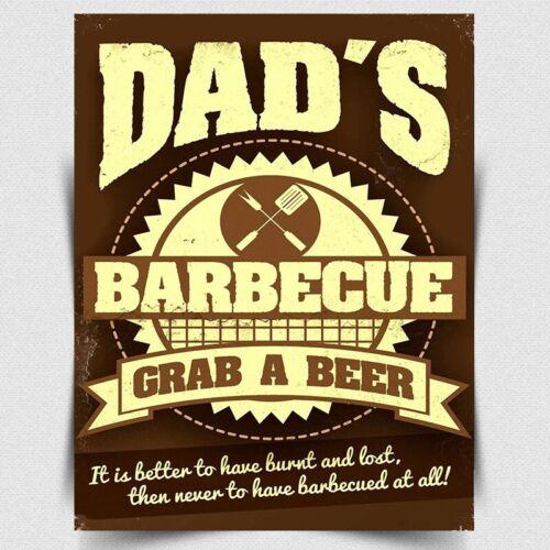 

METAL SIGN WALL PLAQUE DADS BBQ Garden Retro Vintage style printAluminum 20x30cm（7.8x11.8inch）