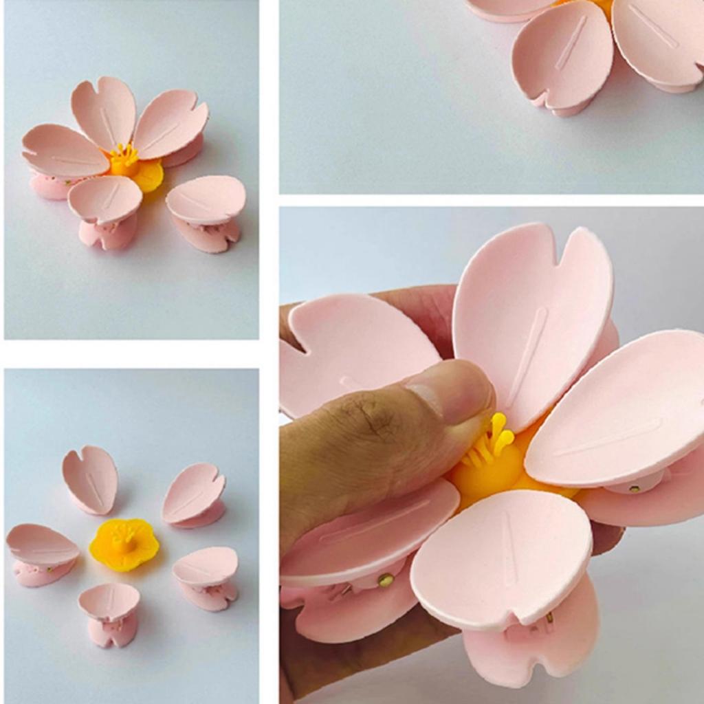 1/2 Cherry Blossom Magnetic Refrigerator Magnets, 5 Petal Sealing Clips, Magnetic Refrigerator Stickers, Snack Clips, Floral Decorations