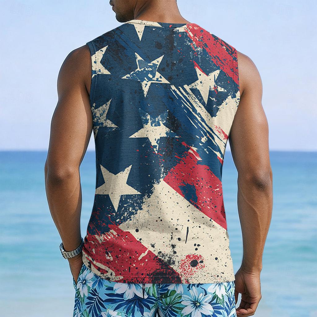 250 Anniversary Usa Shirt Mens Sleeveless Tank Top Usa 250Th Anniversary Shirt Flag Shirts for Men 4th of July Shirts for Men