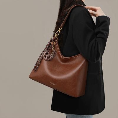 Tragetasche neue Damentasche Herbst und Winter Achseltasche große Kapazität Mode vielseitig Retro Pendler Umhängetasche