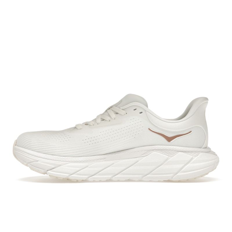 HOKA  Arahi 7 Blanc De Blanc Rose Gold Women Sneakers White 1147851-BSG