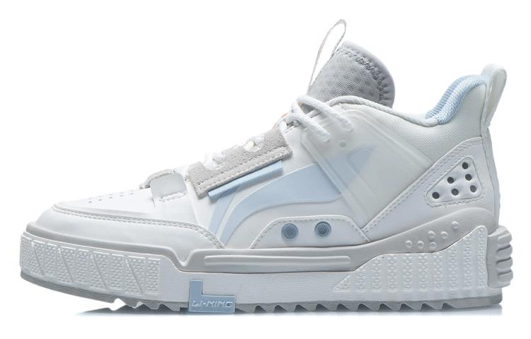 Li Ning NO.258 Новое Путешествие Нескользящие Легкие Средние Скейтбордические Кроссовки Женские Синие AGCR312-2 36