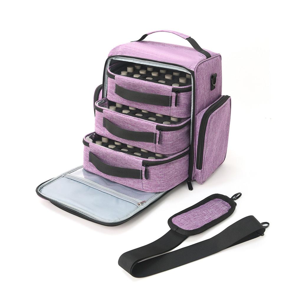

Travel Nail Polish Organizer With Large Capacity For Daily Use And Portable Design фіолетовий