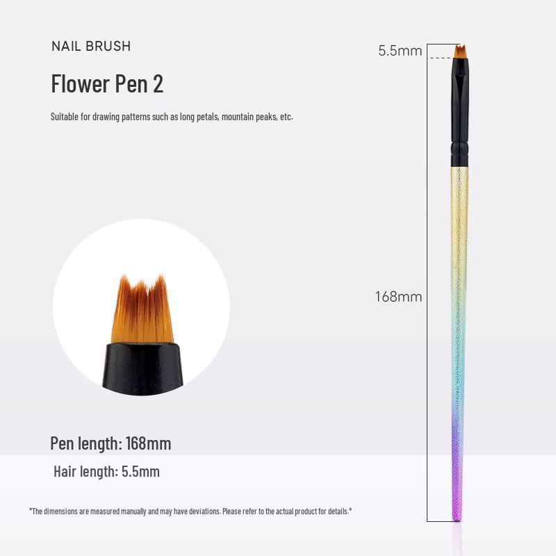 Professional Rose Petal Nail Art Gradient Brush
