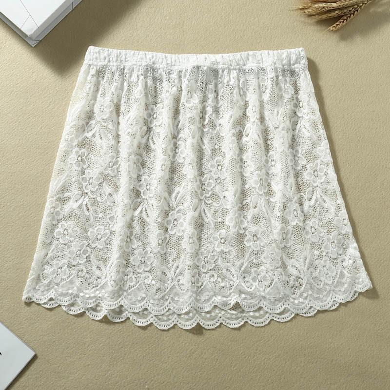 Women's Autumn/Winter White Lace Half Skirt: Fashionable, Versatile, Pure Cotton Inner Layer Essential
