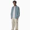 Dit Is Nooit Dat Onderscheidende Denim Overhemd Knijp Blauw