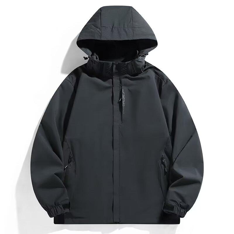 Men's Waterproof Camping Windbreaker Climbing Hiking Jacket Casual Trekking Fishing Hunting Coat Outdoor Clothing