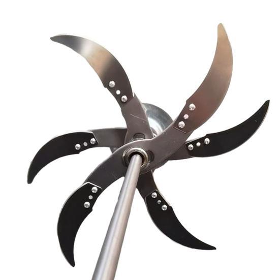 Rustfrie gressklipperblader for elektrisk drill Justerbar diameter Gressklipper Erstatningssett Rustsikker Skarp Grønnsakskuttersett