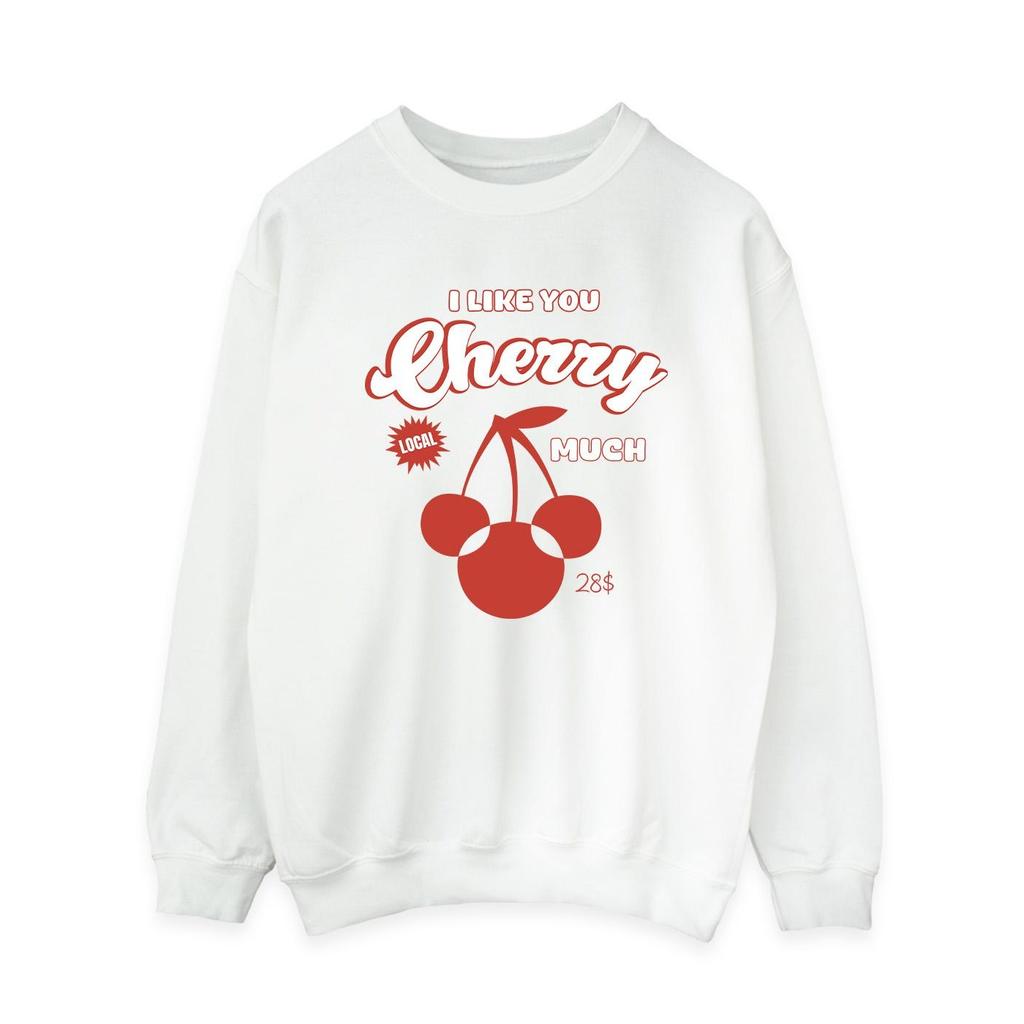 Disney Womens/Ladies I Like You Cherry Much Minnie Mouse Sweatshirt