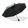 1pc Stylish Dogs with Glasses Umbrella with Plastic Handle,Suitable for All Seasons UmbrellaPT575