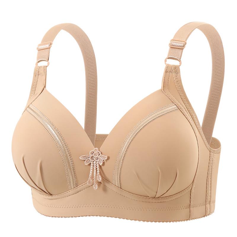 Wirefree Plus Size Anti-Sagging Support Bra for Mature Women