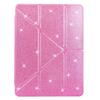 Applicable to iPad Pro 11 tablet leather case, Samsung Tab S9FE glitter three-fold bracket anti-drop case Xiaomi 7