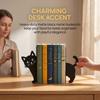 Decorative Cat Bookend Stable Book Stopper Cat Lover Book Organizer  Home