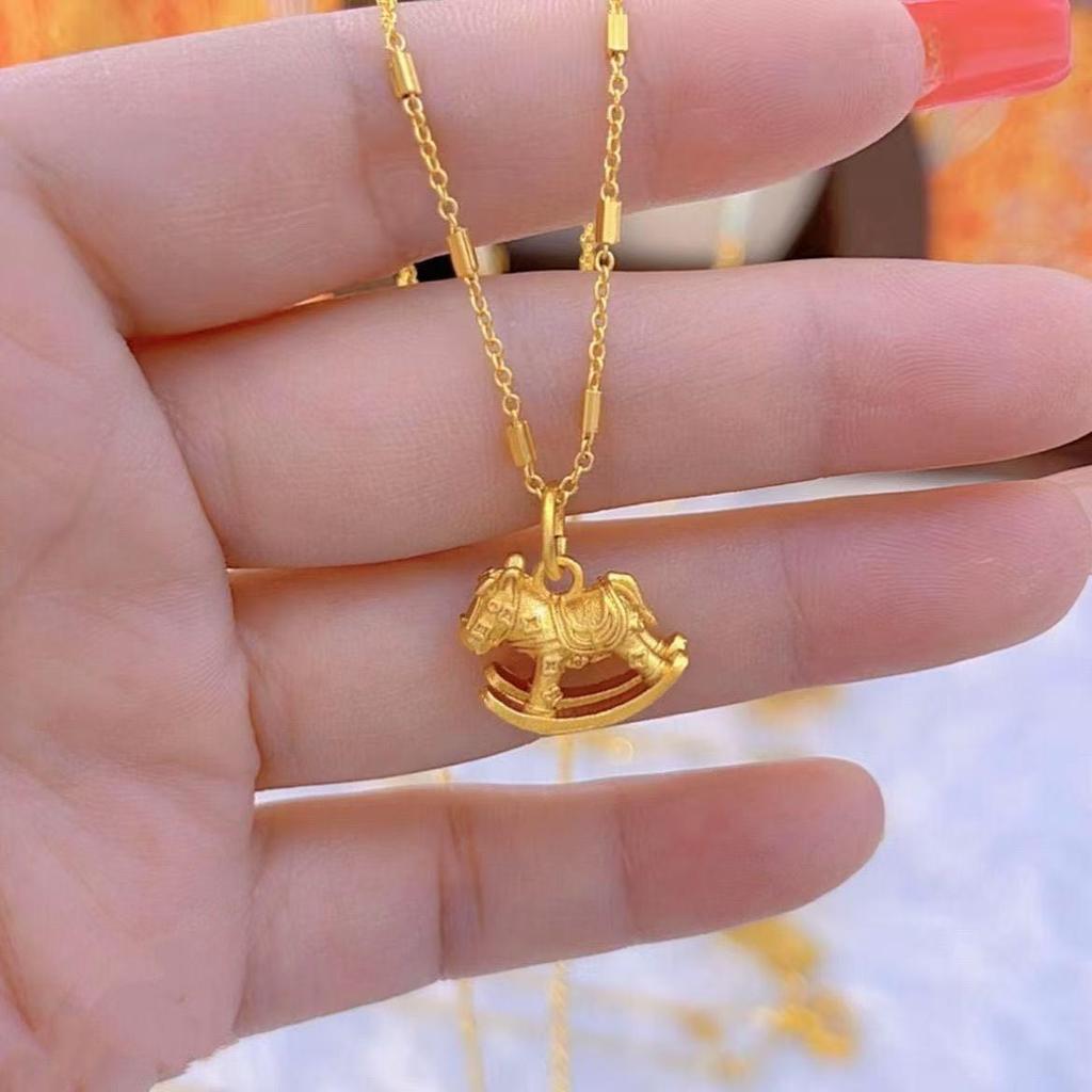 Exquis collier en bronze style chinois pour femme - Pendentif polyvalent et design sur chaîne de clavicule