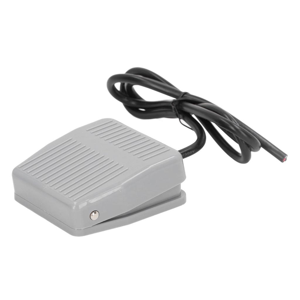 Fußschalter Gehäuse aus Aluminiumlegierung Silberkontakt Schließer Rutschfestes Fußpedal Steuerschalter