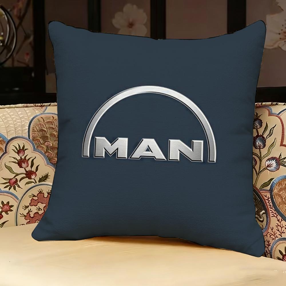 Cartoon M-ManS Truck Pillow Case pillowcase, double-sided printed, sofa cushion, bedroom headboard pillow
