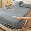 High-quality Soft Velvet Fitted Sheet with Elastic Bands Non Slip Adjustable Mattress Covers for Single Double King Queen Bed 160x200cm