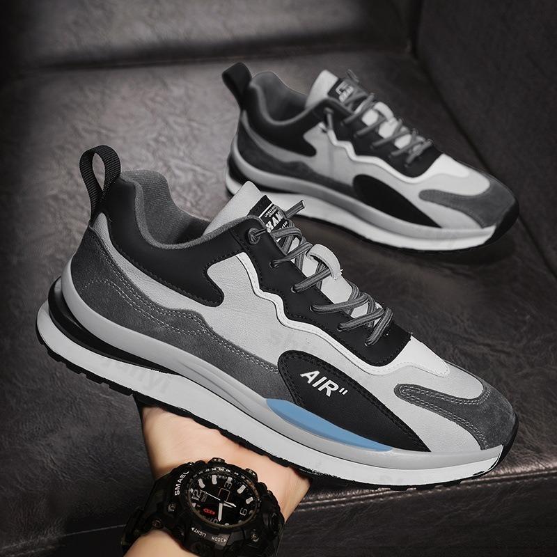 Men Sneakers Fashion Casual Running Shoe Breathable Lace-up Tennis Brand Shoes PU Leather Luxury Designer Zapatillas De Hombre