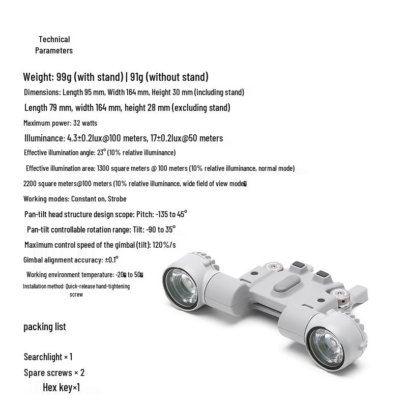 DJI AL1 Smart Searchlight for Matrice 4E/4T Drones