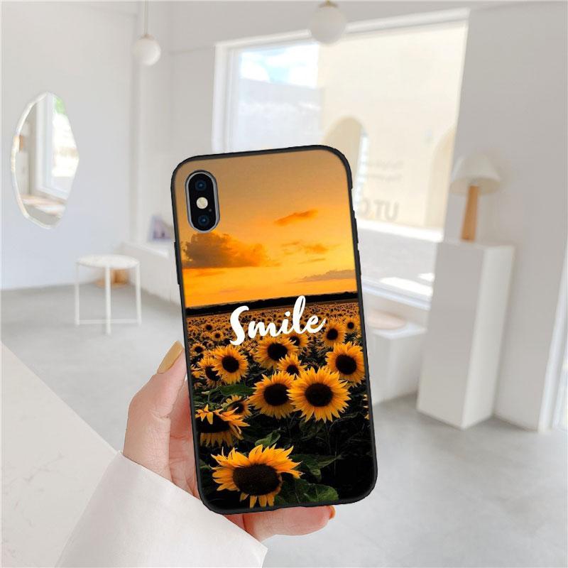 PP9 Beautiful Yellow Sunflower Soft Shell Phone Case for OPPO A3 Pro A72 A74 A76 A77 A77S A78 A79 A94 A95 A18 A40M A58