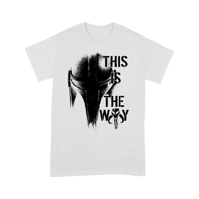 Star Wars: The Mandalorian Adult This Is The Way Helmet T-Shirt S