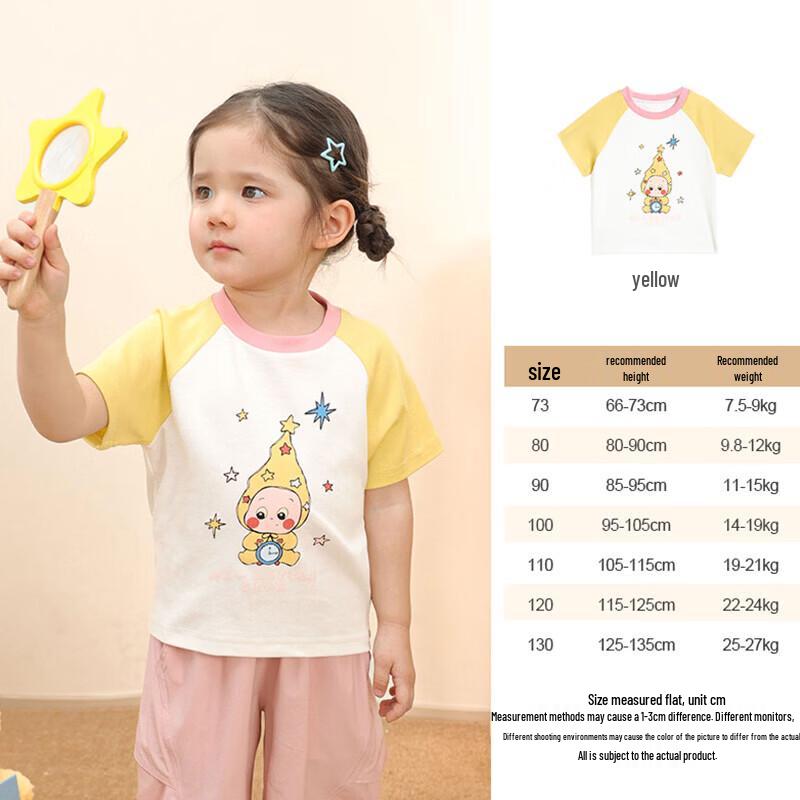 LUSON Girl Baby Short Sleeve Cartoon T-Shirt