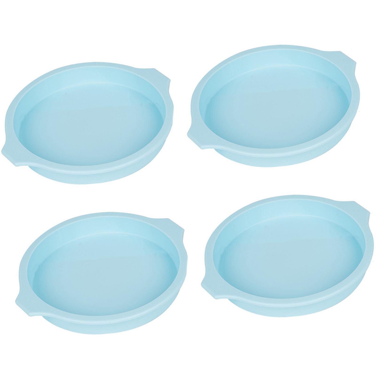 

Упаковка из 4 круглых силиконовых форм для тортов Эффективные силиконовые формы для тортов для любителей выпечки и рукоделия B