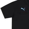 Puma Printed Badge Logo Straight Cut Short Sleeve Football Shirt 2019-20 Manchester City Men Tops Black 756102-17