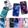 for Samsung Galaxy A25 A37 A57 A12 A14 A50 A51 A70 A71 A72 A21S A04 M15 Note 20 9 8 10 Case Marble Texture Flower Wallpaper