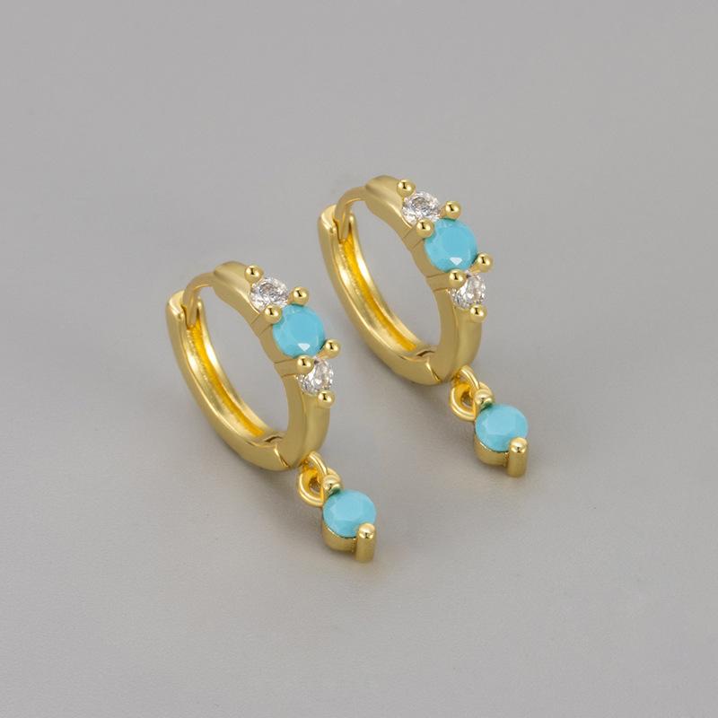 Turquoise Drop Earrings Unique Chic Design Elegant Versatile Fashion Jewelry For Women Sophisticated