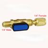 1PC R22 Refrigerant Ball Valve Brass Air Conditioner Refrigerant Shut-off Valve Connected To Hose Refrigeration Tool