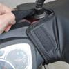 Winter Thick Motorcycle Hand Warmer Waterproof And Windproof For Protection Scooter Bike Cycling Gloves Leather, Brown S