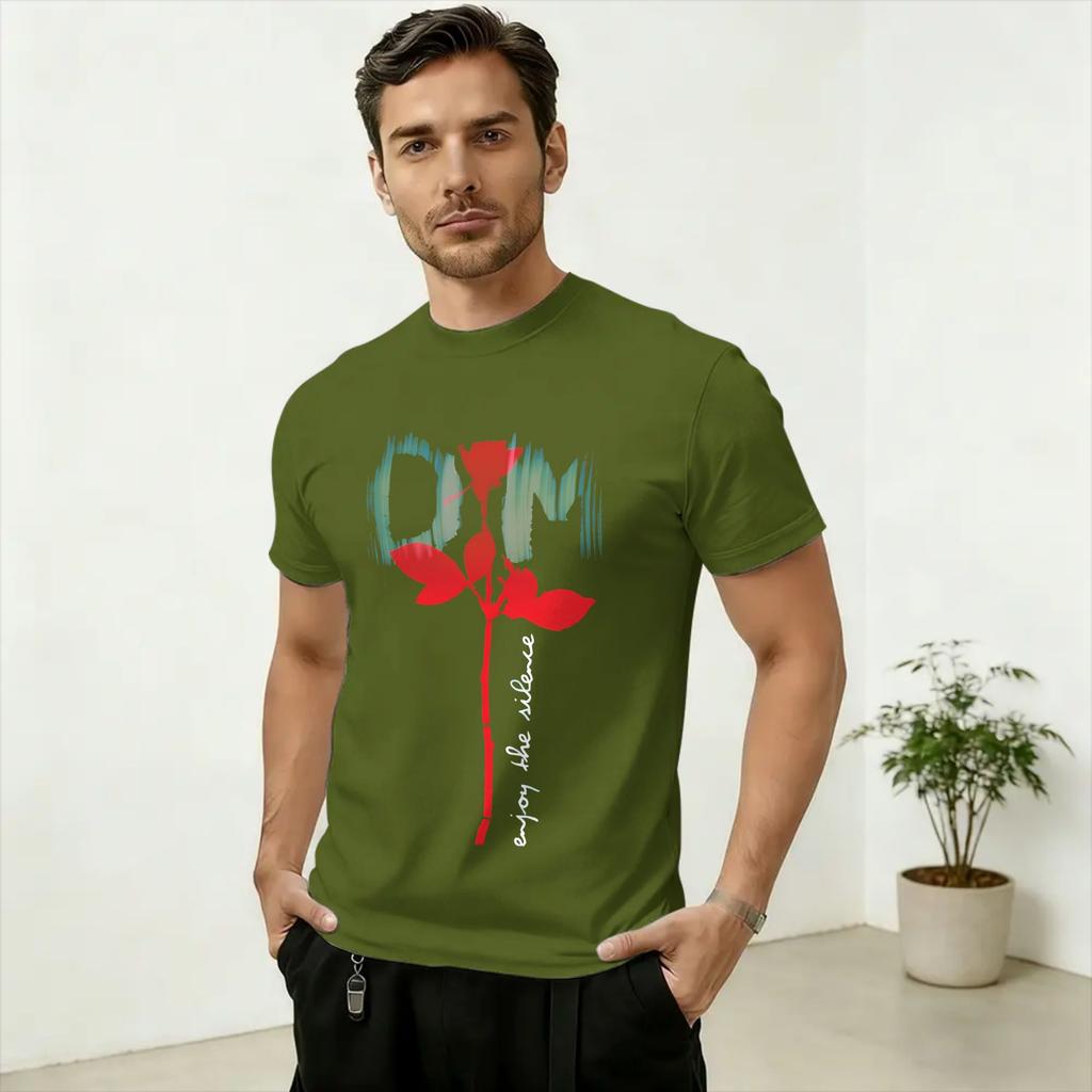 Depeches Modes Music In Tour 2026 T Shirt Summer Harajuku TShirts Unisexs Pure Cotton O Neck Plus Size Short Sleeve Casual Tops