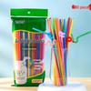 ZISIZ Individually Wrapped Disposable Art Straws