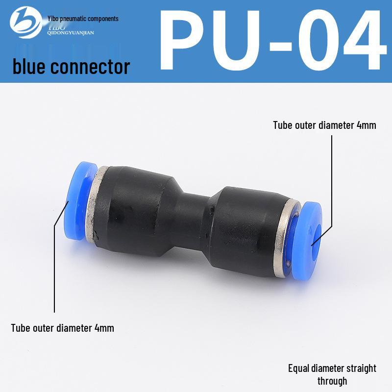 Wirtschaftlicher blauer pneumatischer Schnellkuppler: Gerade, T-Stück, Vierweg, Fünfweg, Reduzierstück für PU/PE/PY/PZA/PK/PV